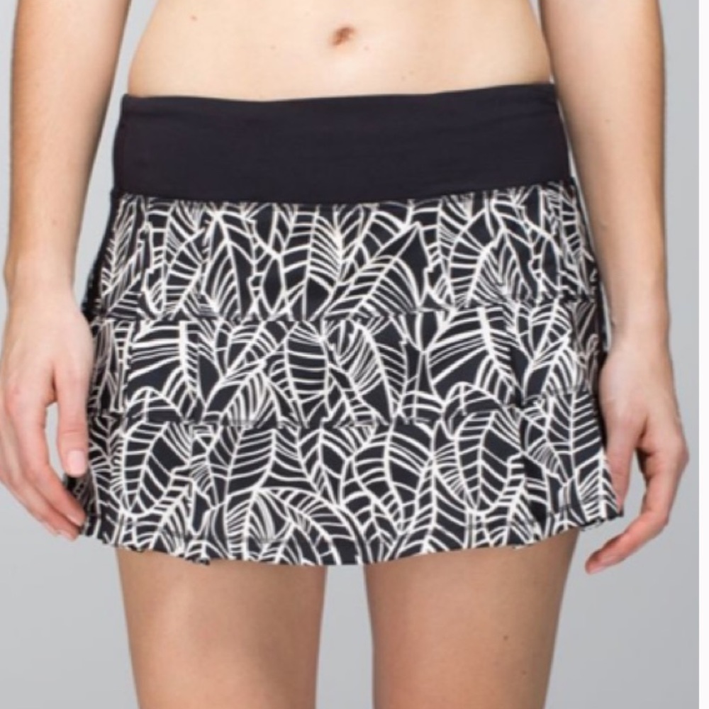 Lululemon Pace Rival Run Skirt Banana Leaf Size 2 Reg